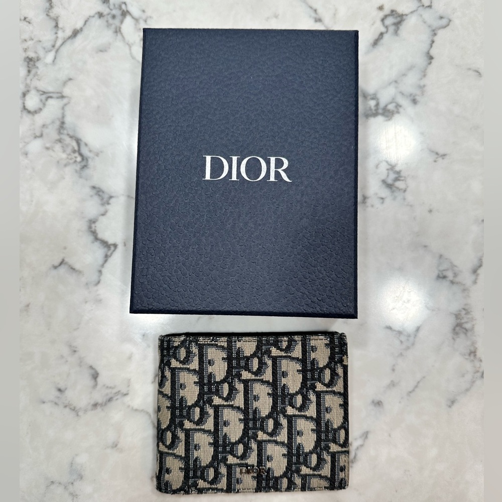 Dior Compact Wallet Oblique